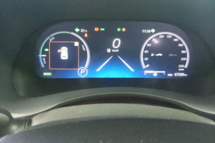 Used Toyota Highlander 2022 Dual-Engine 2.5L Four-Wheel Drive Supreme Edition 7-Seater Instrument Cluster