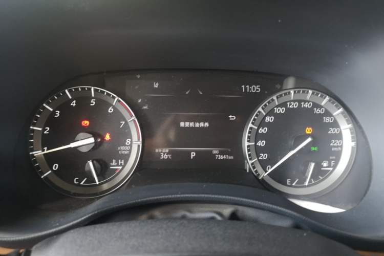 Used Toyota Highlander 2022 380T Four-Wheel Drive Prestige Edition 7-Seater Instrument Cluster