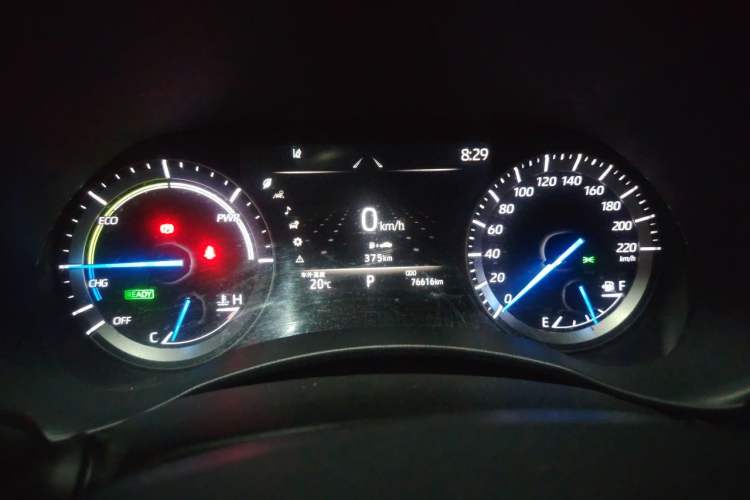 Used Toyota Highlander 2022 Dual-Engine 2.5L Four-Wheel Drive Prestige Version 7 Seats Instrument Cluster