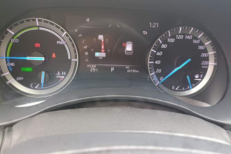 Used Toyota Highlander 2022 Dual-Engine 2.5L Four-Wheel Drive Prestige Version 7 Seats Odometer Close Up