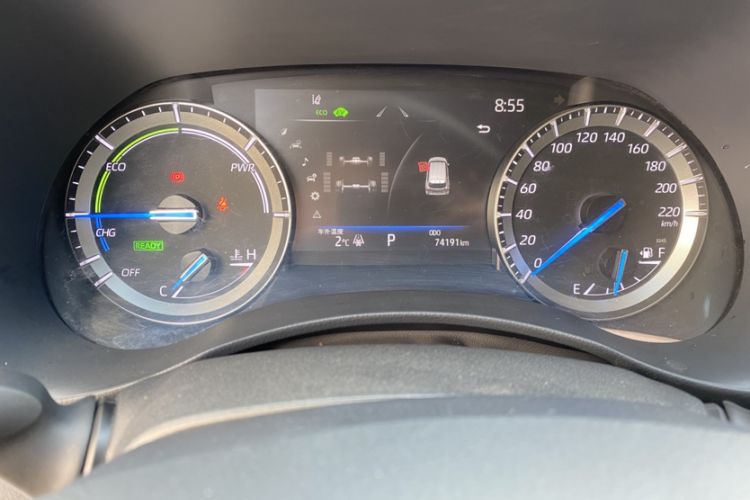 Used Toyota Highlander 2022 Dual-Engine 2.5L Four-Wheel Drive Prestige Version 7 Seats Odometer Close Up