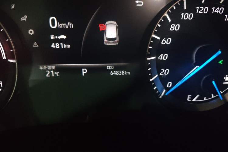 Used Toyota Highlander 2022 Dual-Engine 2.5L 4x4 Elite Edition 7-Seater Odometer Close Up