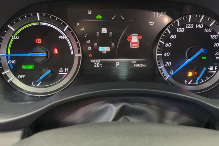 Used Toyota Highlander 2022 Dual-Engine 2.5L Four-Wheel Drive Prestige Version 7 Seats Odometer Close Up