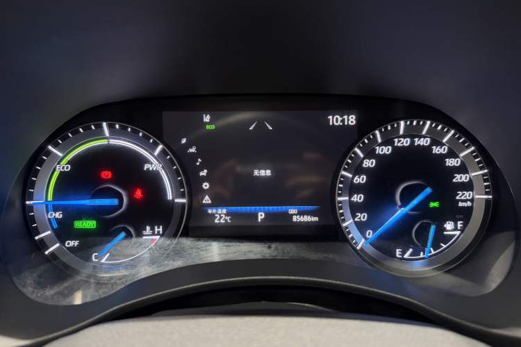 Used Toyota Highlander 2022 Dual-Engine 2.5L Four-Wheel Drive Prestige Version 7 Seats Odometer Close Up