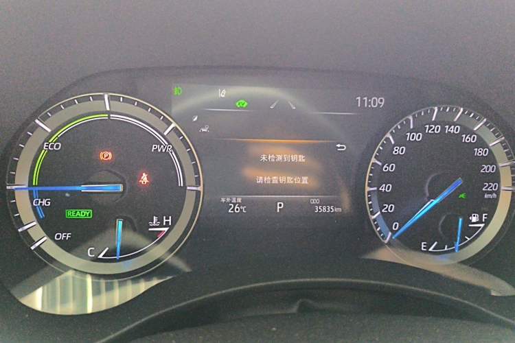 Used Toyota Highlander 2022 Dual-Engine 2.5L Four-Wheel Drive Prestige Version 7 Seats Odometer Close Up