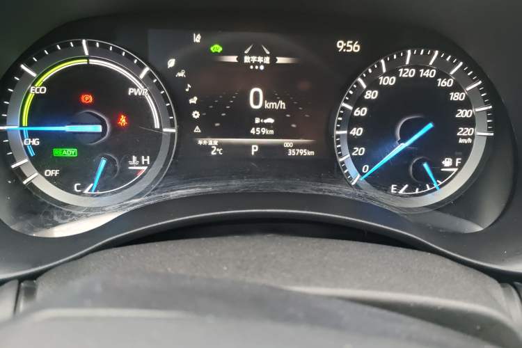 Used Toyota Highlander 2022 Dual-Engine 2.5L Four-Wheel Drive Prestige Version 7 Seats Odometer Close Up