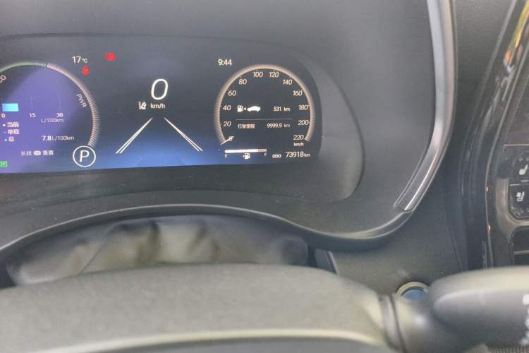 Used Toyota Highlander 2022 Dual-Engine 2.5L Four-Wheel Drive Supreme Edition 7-Seater Odometer Close Up