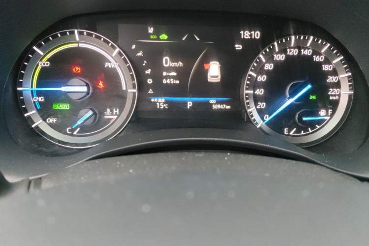Used Toyota Highlander 2022 Dual-Engine 2.5L Four-Wheel Drive Prestige Version 7 Seats Odometer Close Up