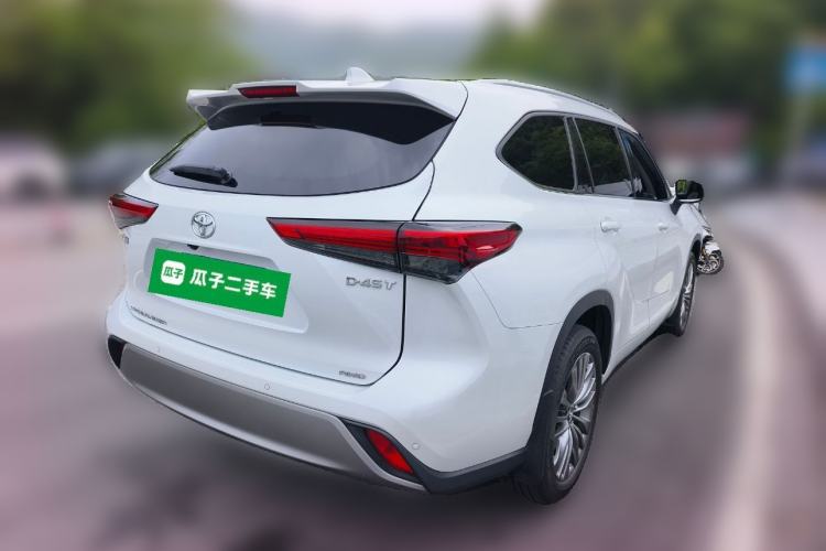 Used Toyota Highlander 2022 380T Four-Wheel Drive Prestige Edition 7-Seater Rear Right 45 Deg