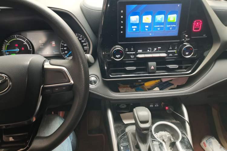 Used Toyota Highlander 2023 2.5L Smart Electric Hybrid Dual-Engine Two-Wheel Drive Elite Version 5 Seats Audio And AC Panel