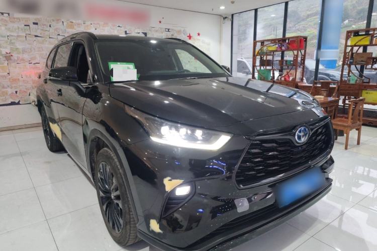 Used Toyota Highlander 2023 2.5L Smart Electric Hybrid Dual-Engine 4x4 Knight Edition 7 Seats Front Right 45 Deg