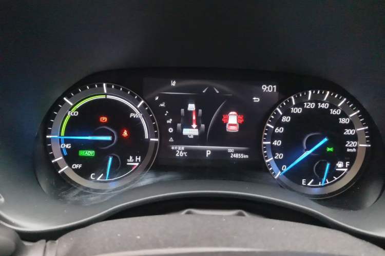 Used Toyota Highlander 2023 2.5L Smart Electric Hybrid Dual-Engine Four-Wheel Drive Prestige Version – 7 Seats Instrument Cluster