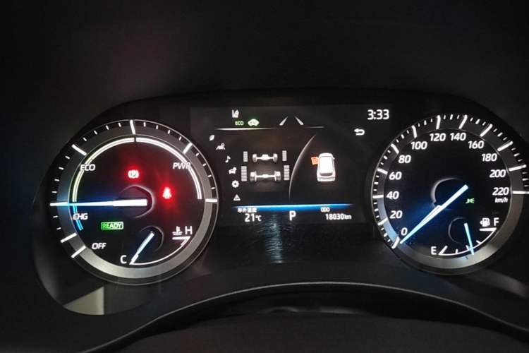 Used Toyota Highlander 2023 2.5L Smart Electric Hybrid Dual-Engine Four-Wheel Drive Prestige Version – 7 Seats Instrument Cluster