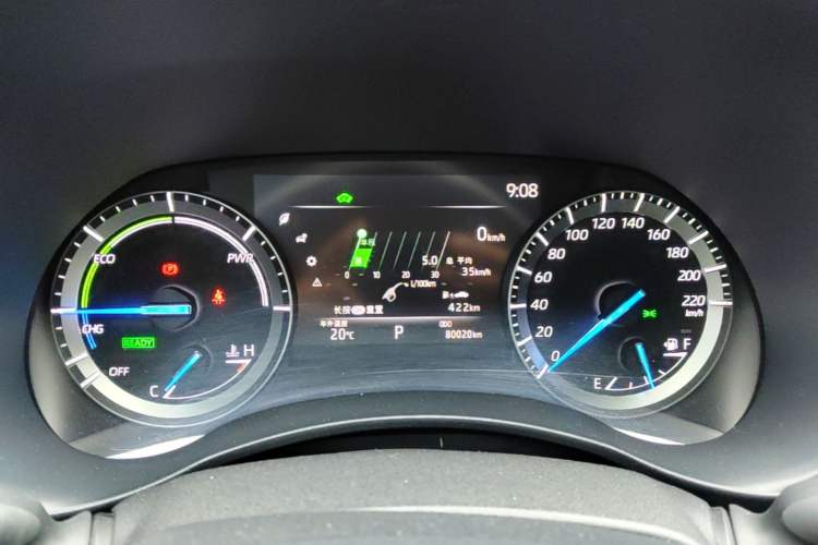 Used Toyota Highlander 2023 2.5L Smart Electric Hybrid Dual-Engine Two-Wheel Drive Elite Version 5 Seats Instrument Cluster