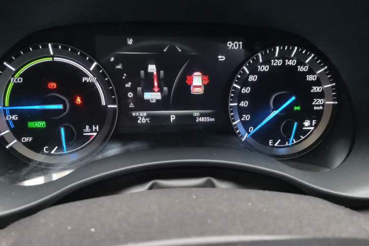 Used Toyota Highlander 2023 2.5L Smart Electric Hybrid Dual-Engine Four-Wheel Drive Prestige Version – 7 Seats Odometer Close Up