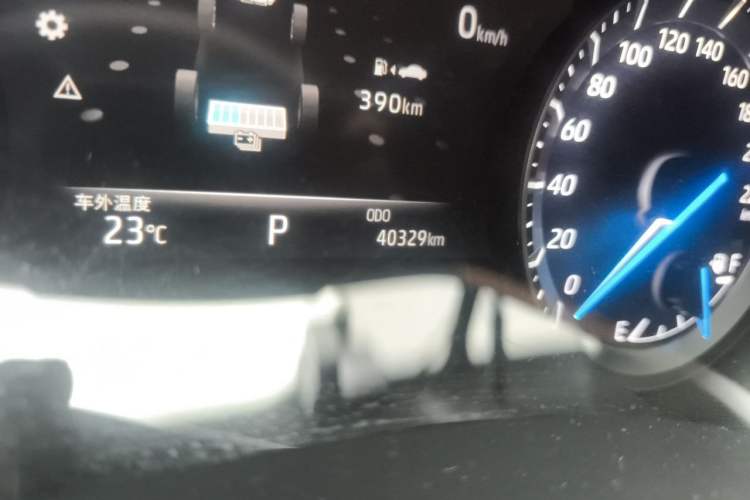 Used Toyota Highlander 2023 2.5L Smart Electric Hybrid Dual-Engine Two-Wheel Drive Elite Version 5 Seats Odometer Close Up