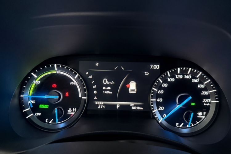 Used Toyota Highlander 2023 2.5L Smart Electric Hybrid Dual-Engine 4x4 Knight Edition 7 Seats Odometer Close Up
