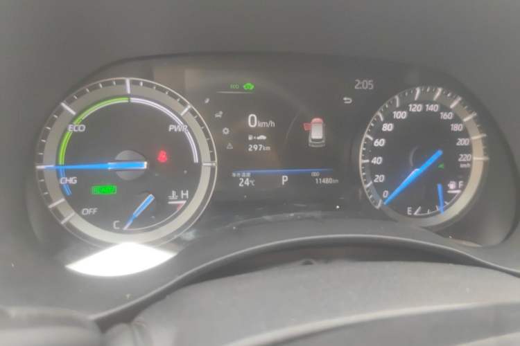 Used Toyota Highlander 2023 2.5L Smart Electric Hybrid Dual-Engine 4x4 Elite Edition 7 Seats Odometer Close Up