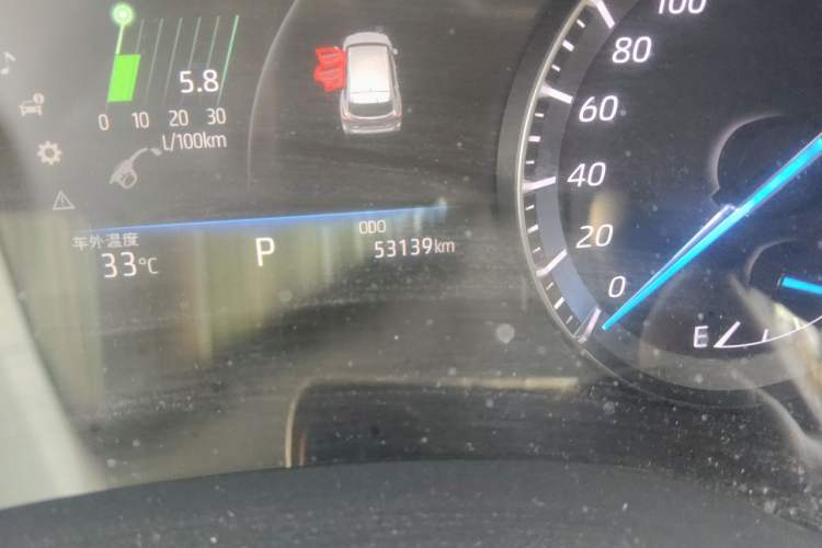 Used Toyota Highlander 2023 2.5L Smart Electric Hybrid Dual-Engine 4x4 Knight Edition 7 Seats Odometer Close Up