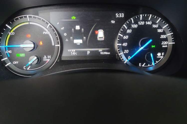 Used Toyota Highlander 2023 2.5L Smart Electric Hybrid Dual-Drive Elite Version 7 Seats Odometer Close Up