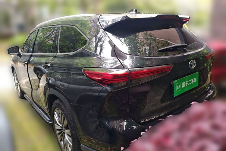Used Toyota Highlander 2023 2.5L Smart Electric Hybrid Dual-Engine Four-Wheel Drive Prestige Version – 7 Seats Rear Left 45 Deg