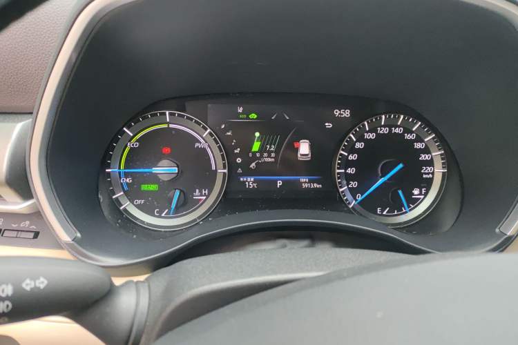 Used Toyota Highlander 2023 2.5L Smart Electric Hybrid Dual-Drive Prestige Version 7 Seats Instrument Cluster
