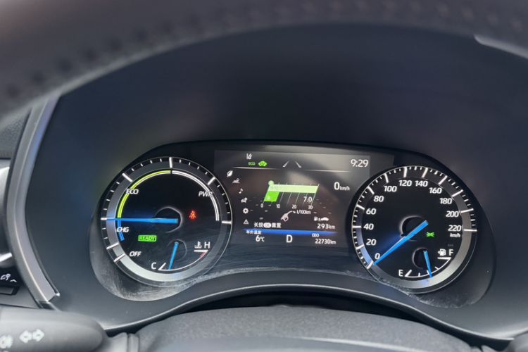 Used Toyota Highlander 2023 2.5L Smart Electric Hybrid Dual-Engine Four-Wheel Drive Prestige Version – 7 Seats Odometer Close Up