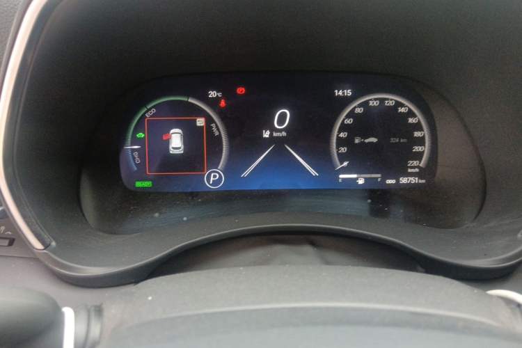Used Toyota Highlander 2023 2.5L Smart Electric Hybrid Dual-Motor All-Wheel-Drive Supreme Edition – 7 Seats Odometer Close Up
