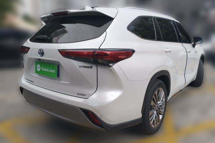Used Toyota Highlander 2023 2.5L Smart Electric Hybrid Dual-Engine Four-Wheel Drive Prestige Version – 7 Seats Rear Right 45 Deg