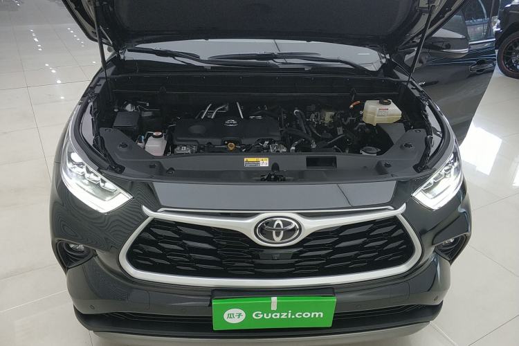 Used Toyota Highlander 2024 2.5L Smart Electric Hybrid Dual-Motor Two-Wheel-Drive Prestige Version 7 Seats Engine Bay