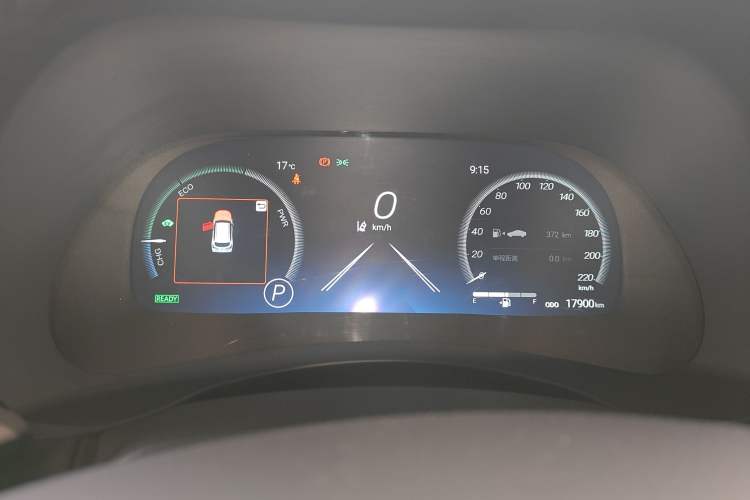 Used Toyota Highlander 2024 2.5L Smart Electric Hybrid Dual-Motor Two-Wheel Drive Luxury Version 7 Seats Instrument Cluster