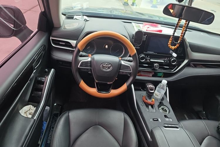 Used Toyota Highlander 2024 2.5L Smart Electric Hybrid Dual-Engine Two-Wheel Drive Elite Version 7 Seats Steering Wheel