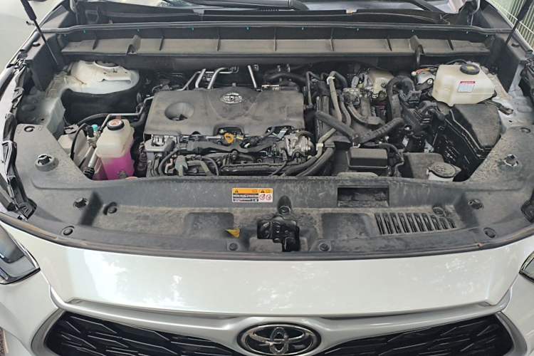 Used Toyota Highlander 2024 2.5L Smart Electric Hybrid Dual-Motor Two-Wheel-Drive Elite Edition 5 Seats Engine Bay