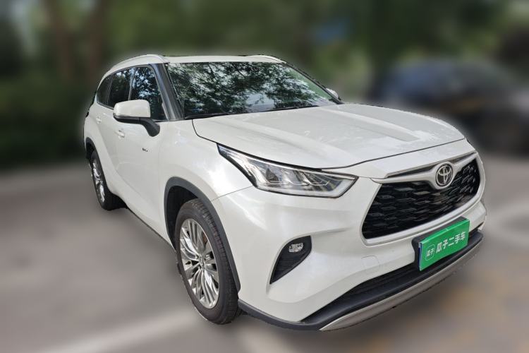 Used Toyota Highlander 2024 2.5L Smart Electric Hybrid Dual-Motor Two-Wheel Drive Luxury Version 7 Seats Front Right 45 Deg