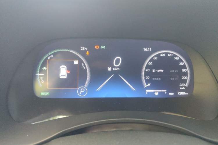 Used Toyota Highlander 2024 2.5L Smart Electric Hybrid Dual-Engine Two-Wheel Drive Elite Version 7 Seats Instrument Cluster