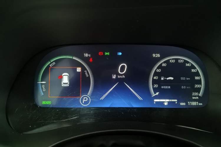 Used Toyota Highlander 2024 2.5L Smart Electric Hybrid Dual-Motor Two-Wheel-Drive Elite Edition 5 Seats Odometer Close Up