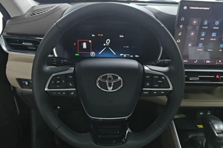 Used Toyota Highlander 2026 Model 2.5L Intelligent Electric Hybrid Dual-Engine All-Wheel-Drive Prestige Edition 7-seater Steering Wheel