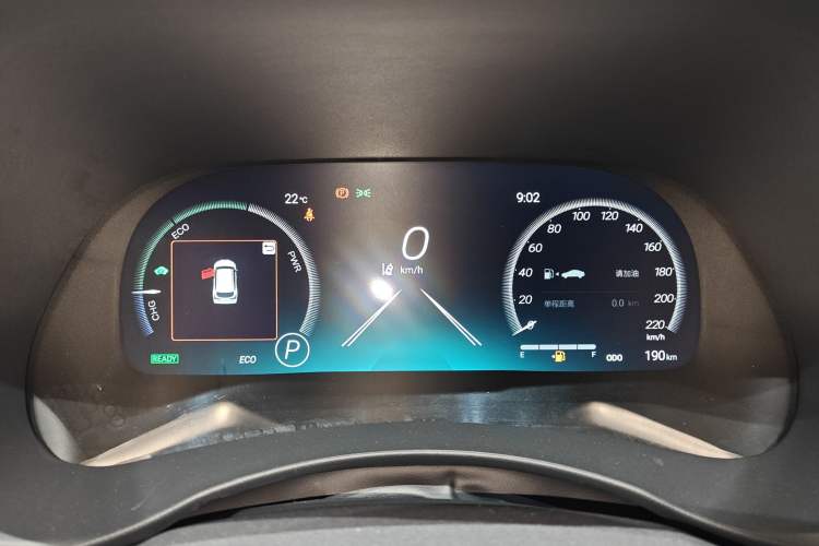 Used Toyota Highlander 2026 Model 2.5L Intelligent Electric Hybrid Dual-Engine All-Wheel-Drive Luxury Edition 7-seater Instrument Cluster