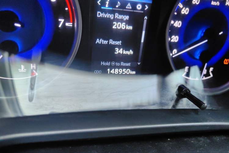 Used Toyota Hilux  Odometer Close Up