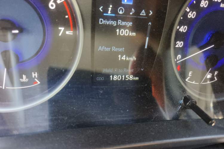 Used Toyota Hilux  Odometer Close Up