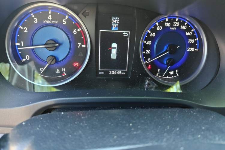 Used Toyota Hilux  Odometer Close Up