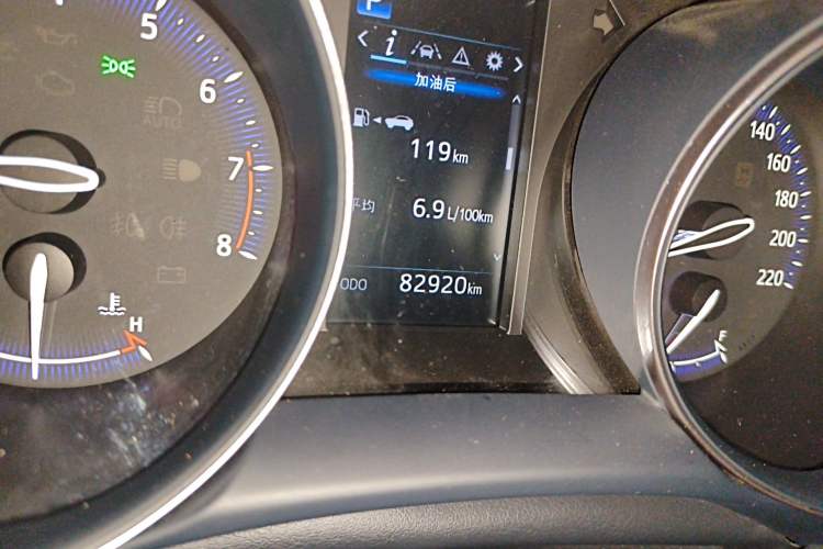 Used Toyota IZOA 2020 2.0L Yichi Version Odometer Close Up