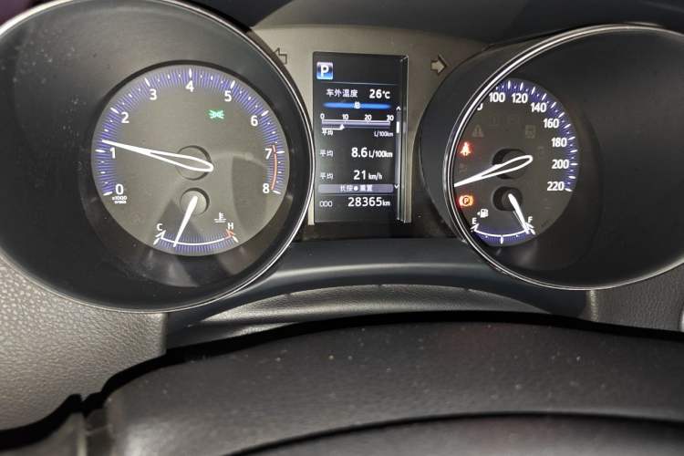 Used Toyota IZOA 2021 2.0L Yixing Version Odometer Close Up