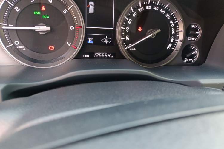 Used Toyota Land Cruiser  Odometer Close Up