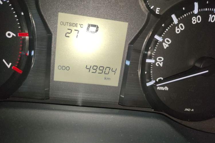 Used Toyota Land Cruiser  Odometer Close Up