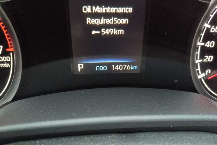 Used Toyota Land Cruiser  Odometer Close Up