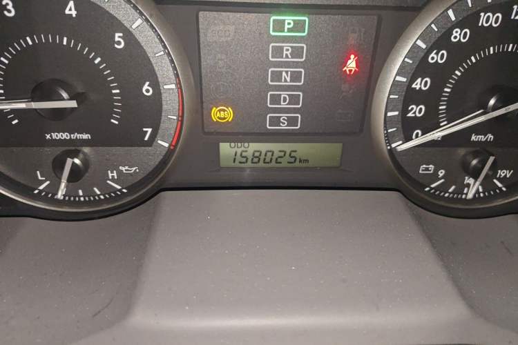 Used Toyota Land Cruiser  Odometer Close Up