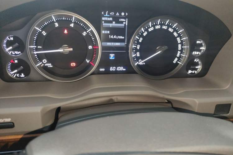 Used Toyota Land Cruiser  Odometer Close Up