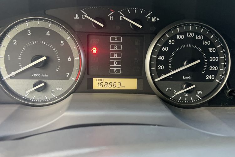 Used Toyota Land Cruiser  Odometer Close Up