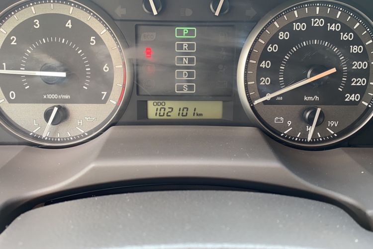 Used Toyota Land Cruiser  Odometer Close Up